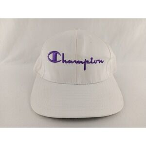 Vintage Champion Hat Cap Beige Made‎ in USA